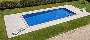 Modern Luxury Pool For Tourists At The Hotel.