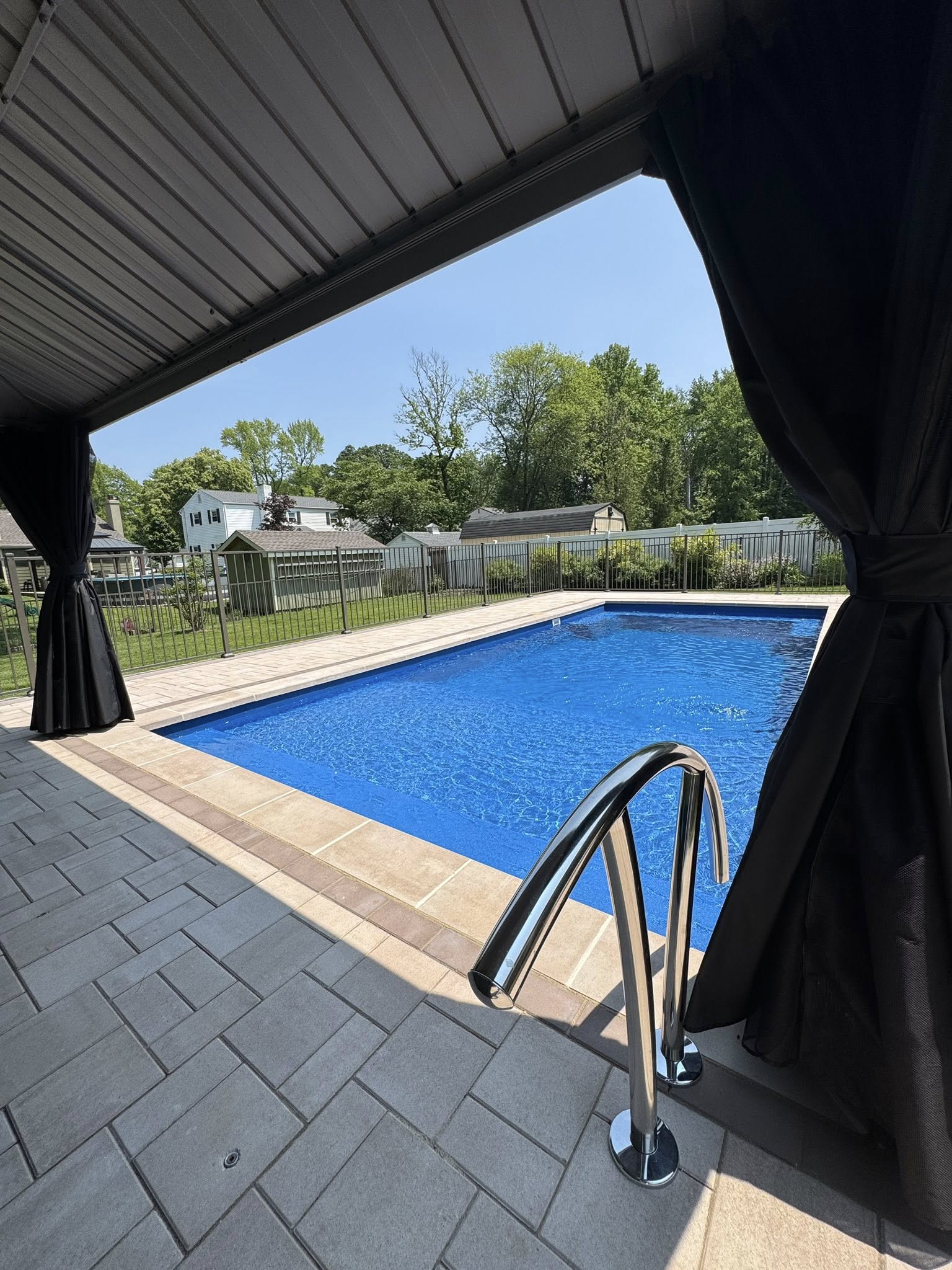Completed pool in montgomery county pa